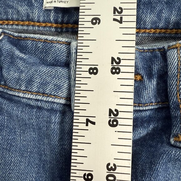 Zara Woman Jeans Womens 4 Skinny Ankle Boho Floral Embroidered Stretch 26x26 - Picture 8 of 12